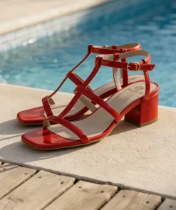 Sandales LAURA Rubis