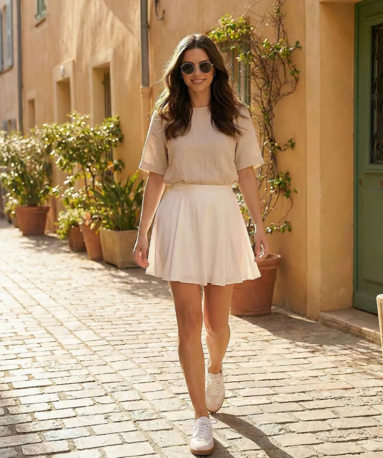 Sneakers JANE Blanc