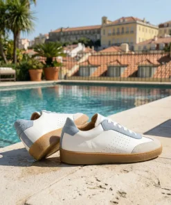 Sneakers JANE Ciel et Blanc