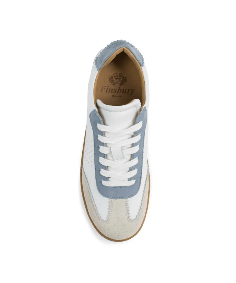 Sneakers JANE Ciel et Blanc