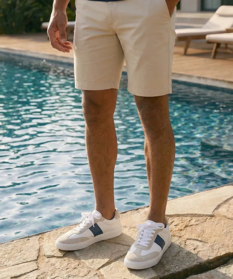 Sneakers LEO Blanc et Bleu