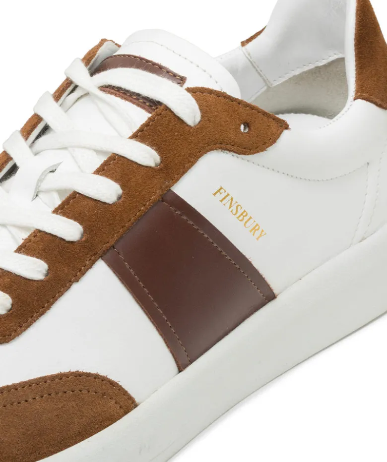 Sneakers LEO Blanc et Marron