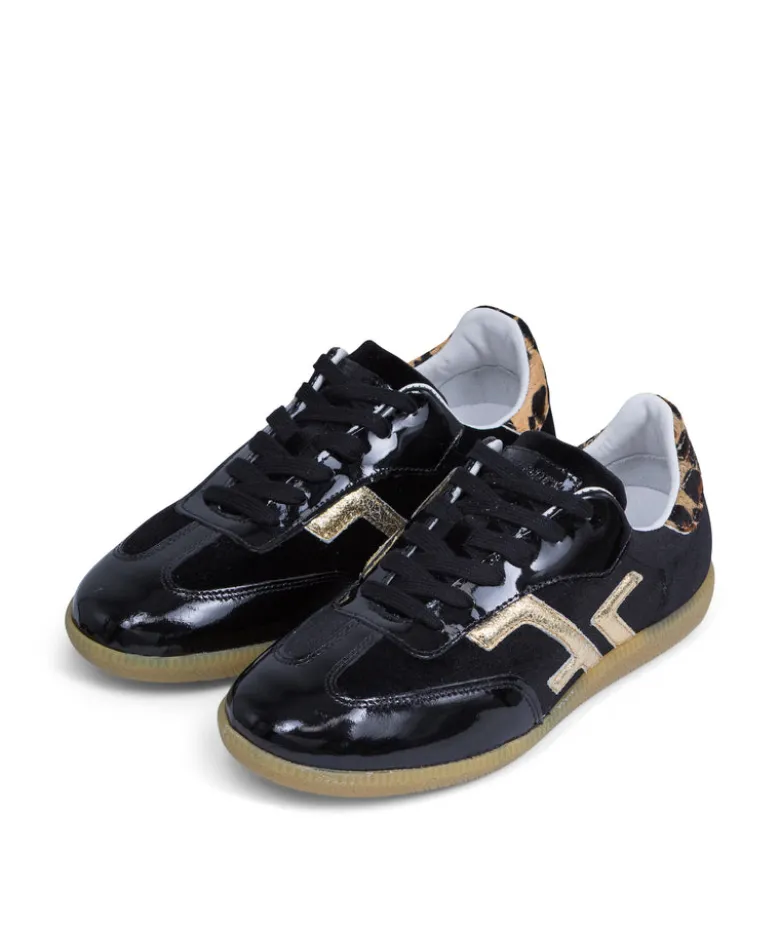 Sneakers MATHILDE Noir Léopard