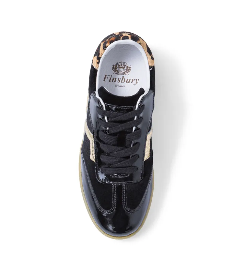 Sneakers MATHILDE Noir Léopard
