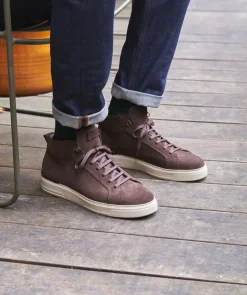 Sneakers Montante RIVA Daim Marron
