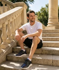 Sneakers PAOLO Bleu Patiné