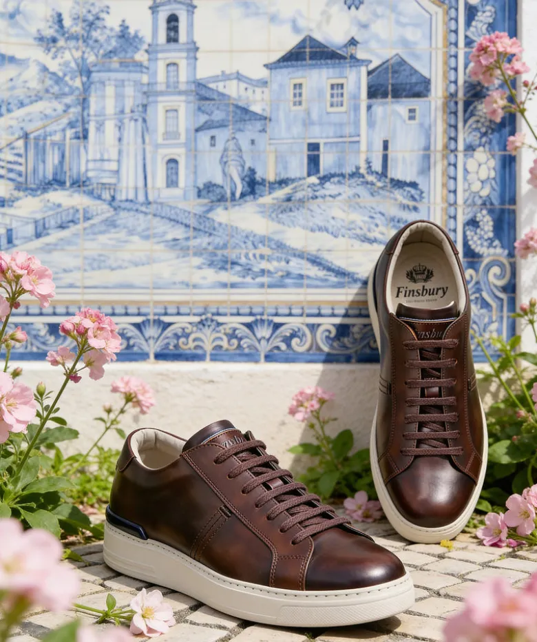 Sneakers RIVA Marron Patiné
